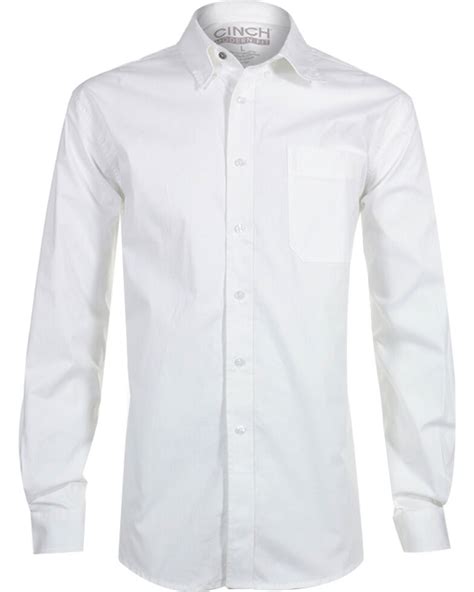 Mens White Long Sleeve Shirts 